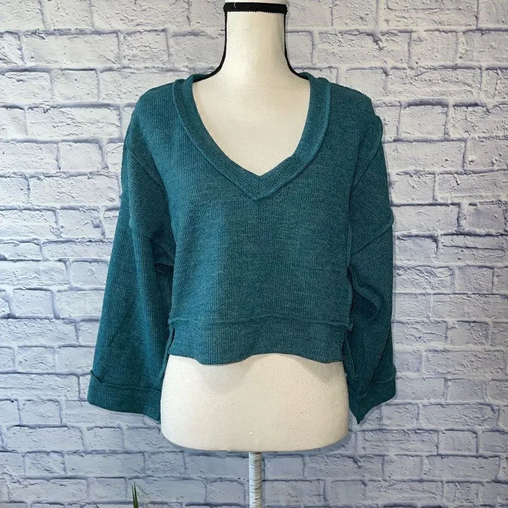 BDG Oversized Inside Out Seam Cropped Sweater